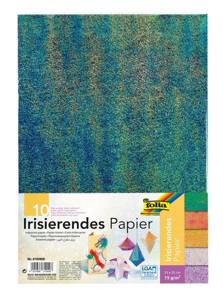 Irisirendes Papier, 23x33 cm, 10 Bogen