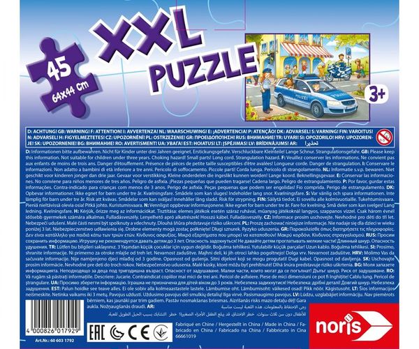 XXL Puzzle Auf Streife mit der Polizei, 45 Teile, ab 3 Jahre