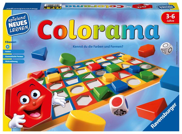 RAVENSBURGER Colorama, Lernspiel, bis zu 6 Kinder, 3-6 Jahre