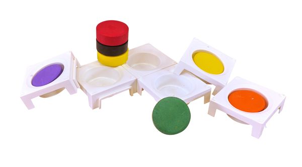 Tempera-Palette quadrat für 44 mm Blöcke