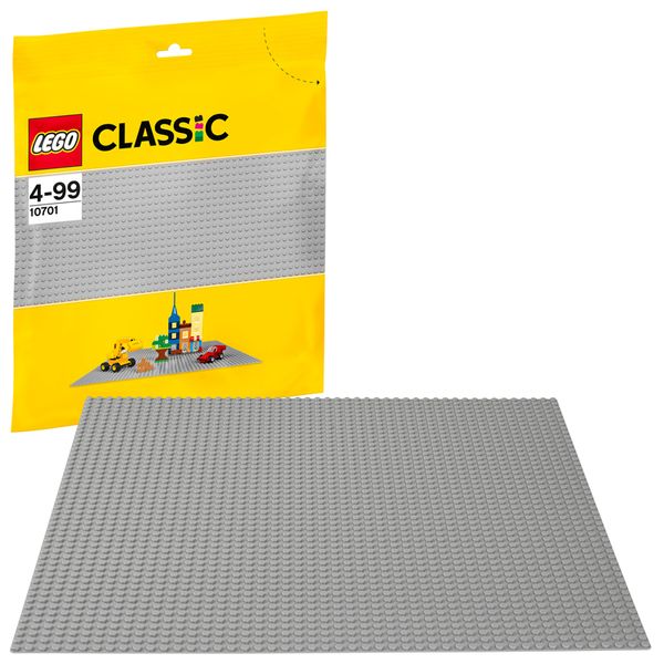 11024 LEGO® graue Bauplatte V29, 5 Stück