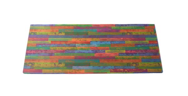 Laternen-Zuschnitte groß, "Holz bunt", 20 x 50 cm, 25 Bogen