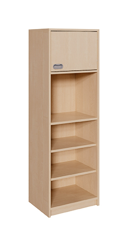 Großer Schrank 1 Tür, 3 Böden, Höhe 160 cm, Breite 52 cm