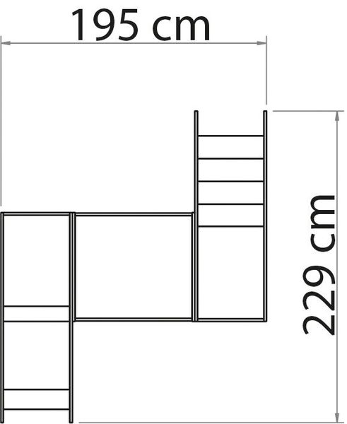 Modulares Spielpodest mit Kletteraufstieg, Brücke & Rutsche, 3-teilig, ab 18 Monate, 10 Jahre Garantie