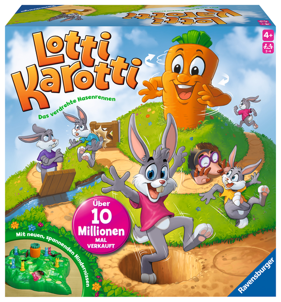 RAVENSBURGER Spiel Lotti Karotti, 2 - 4 Personen, 4 - 99 Jahre