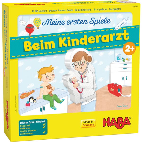 HABA Lernspiel beim Kinderarzt, 2- 4 Personen, ab 2 Jahre, Spielzeit 10 Minuten