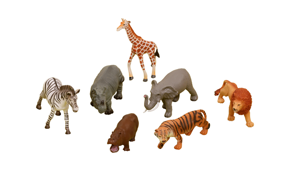 Wildtiere, 7 Tierfiguren, ca. 10-13 cm, ab 3 Jahre 