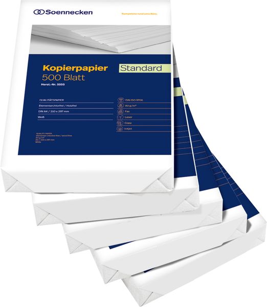 Soennecken Kopierpapier, DIN A3, weiß, 80g, 500 Blatt