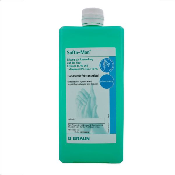 B. Braun Softa-Man® Händedesinfektion, RKI u. VAH zertifiziert, 1000ml