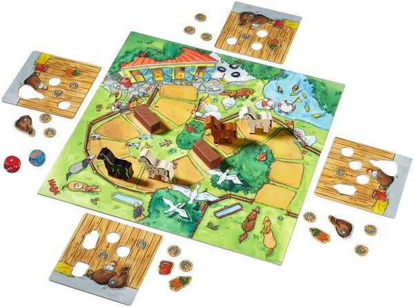 HABA Brettspiel Hoppe Reiter, 3 - 12 Jahre, Spieldauer 10 Minuten