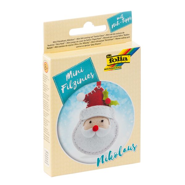 Filz-Nähset, 14-teilig, Weihnachtsmann
