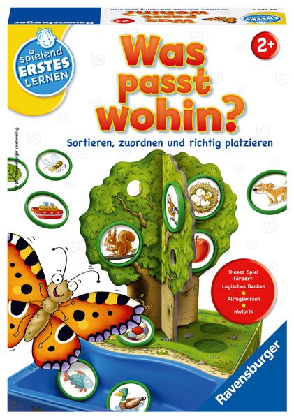 RAVENSBURGER Spielend Erstes Lernen - "Was passt wohin?", ab 2 Jahre