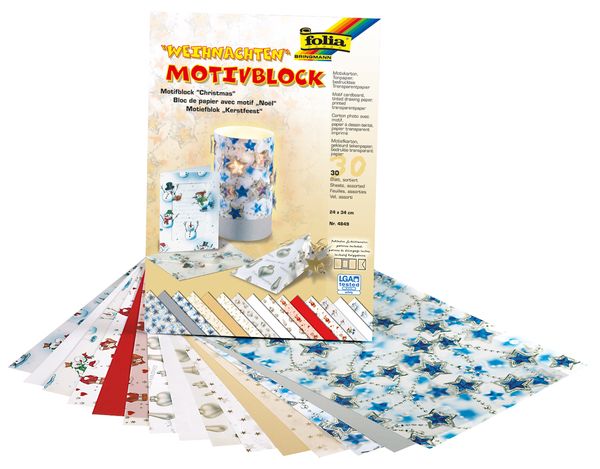 Motivblock Weihnachten, 24x34cm, 30 Bogen