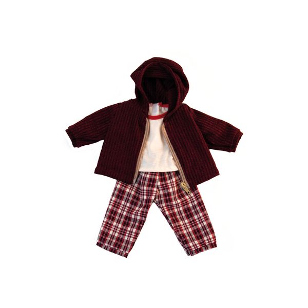 Winteroutfit für Jungenpuppe 38 cm