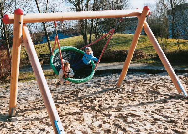 HUCK Schaukelgestell Douglasie inkl. Vogelnestschaukel Ø 1,20m