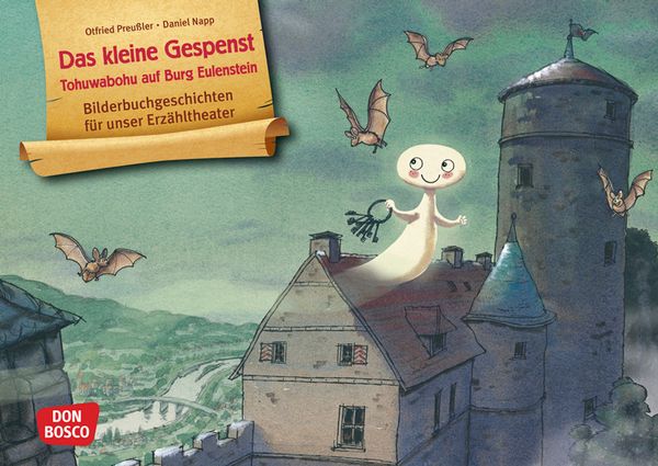 Kamishibai Bildkartenset - Das kleine Gespenst. Tohuwabohu auf Burg Eulenstein