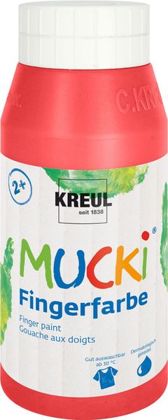 MUCKI Fingerfarbe, 750 ml, 6er Set