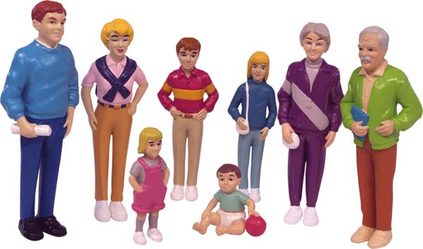 Familien aus aller Welt - Set Europäische Familie, 8-teilig (ca. 14 cm hoch)