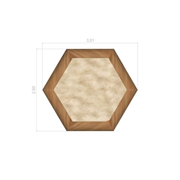 Sandkasten Hexagon