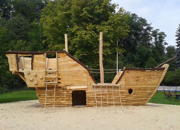 Holz, Spielbereich, Spielbereich im Freien, Draußen