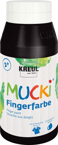 MUCKI Fingerfarbe, 750 ml, 6er Set