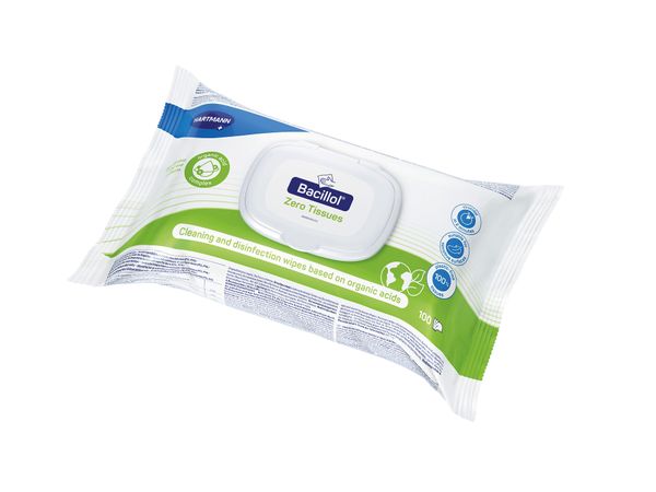 Bode Bacillol® Zero Tissues, 100% Plastikfrei, 1x100 Tücher