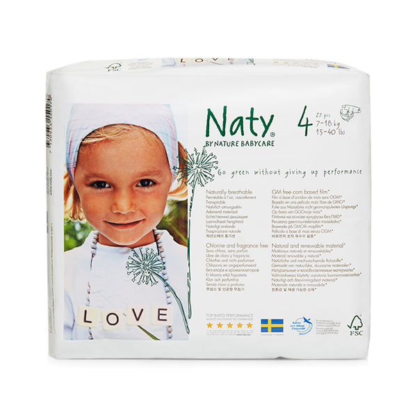 Naty Ökowindeln, Größe 4 (7-18 Kg), 26 Stück