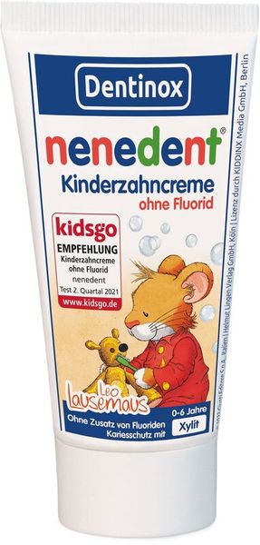 nenedent Kinderzahncreme ohne Fluorid, 12x50 ml im Karton