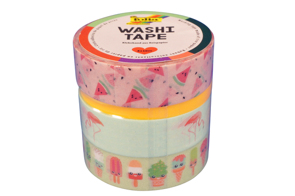 Washi Tape, Motiv Tropical, 4er Set