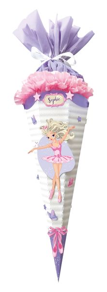 Schultüten-Bastelset Easy Line Fantasy Ballerina, 68 cm, 1 Set 