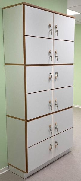 DECOR Spindschrank, 12 abschließbare Fächer