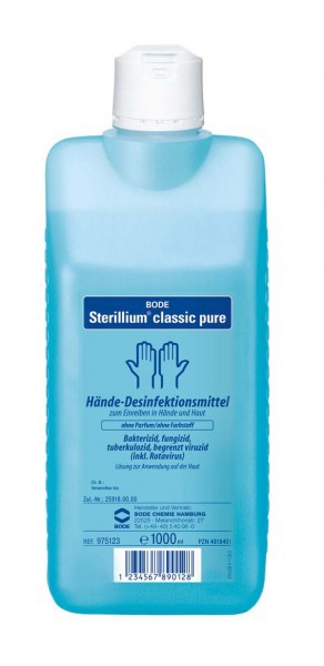 Bode Sterillium® classic pure Händedesinfektion, VAH zertifiziert, 1x1l