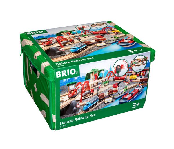 BRIO Straßen & Schienen Bahn Set Deluxe, ab 1 Spieler, ab 3 Jahre