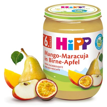 HIPP Mango-Maracuja in Birne-Apfel (ab 6. Monat), 6x190 g