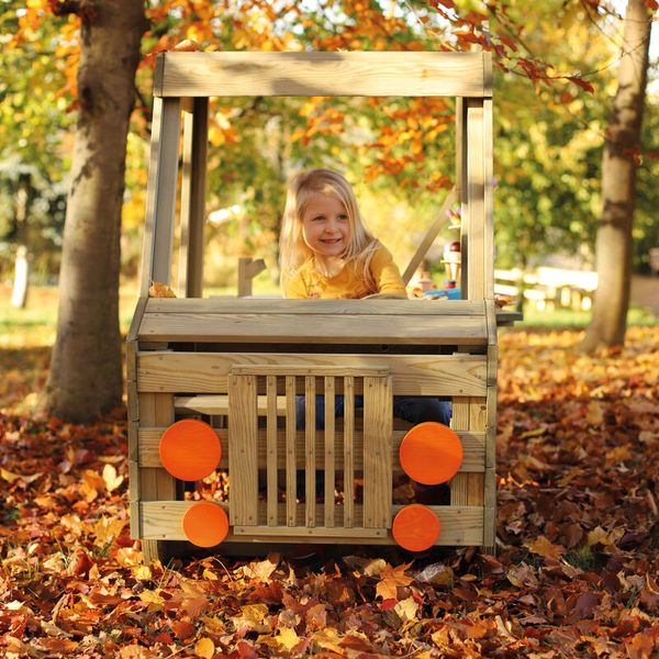 ERZI Foodtruck aus Holz, Outdoor LxBxH: 179 x 90 x 139 cm