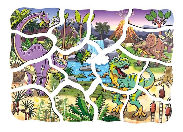 Lagen-Puzzle "Dinosaurier", 45 Teile, ab 4 Jahre