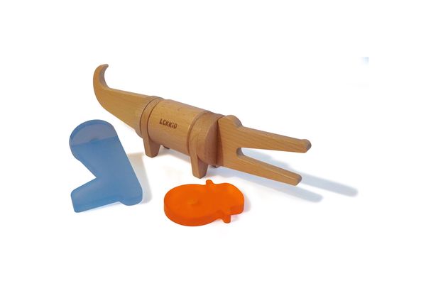 Magentisches Bauspiel "Imaginary Fauna Snack Kroko", 2er-Set