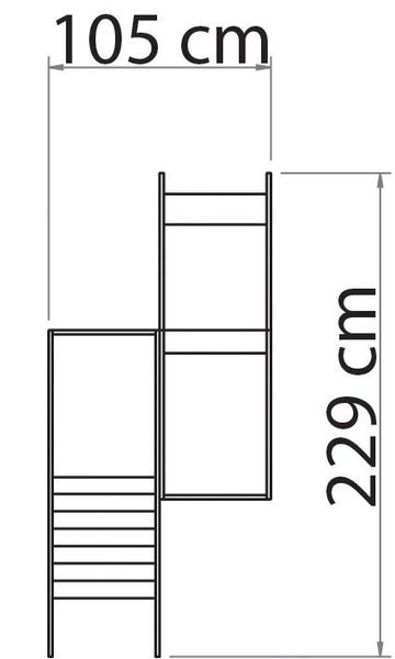 Modulares Spielpodest mit Treppenaufstieg & Rutsche, 2-teilig, ab 18 Monate, 10 Jahre Garantie