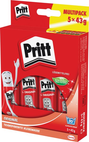 Pritt Klebestift Original Multipack, 5x43 g 