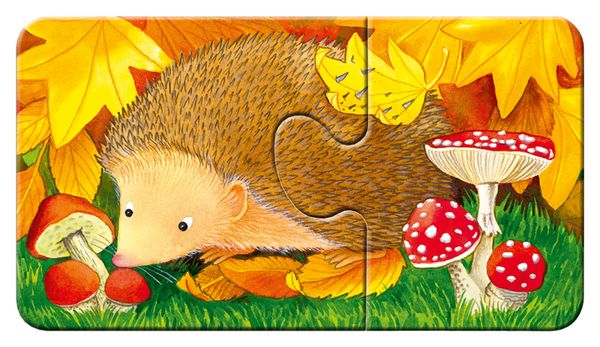 RAVENSBURGER My first Puzzle: Tiere im Garten, 9 Puzzle mit 2 Teilen, ab 2 Jahre