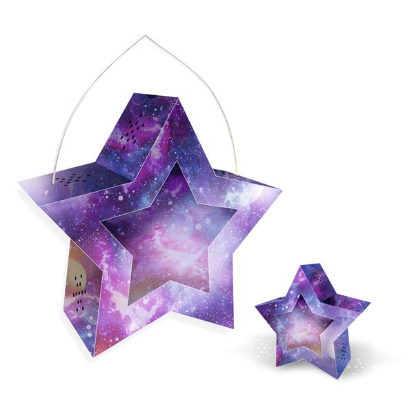 Laternen-Bastelset Twinkle Star, Farbe wählbar, Ø19 cm, 1 Set