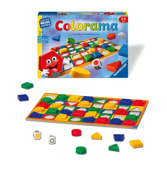 RAVENSBURGER Colorama, Lernspiel, bis zu 6 Kinder, 3-6 Jahre