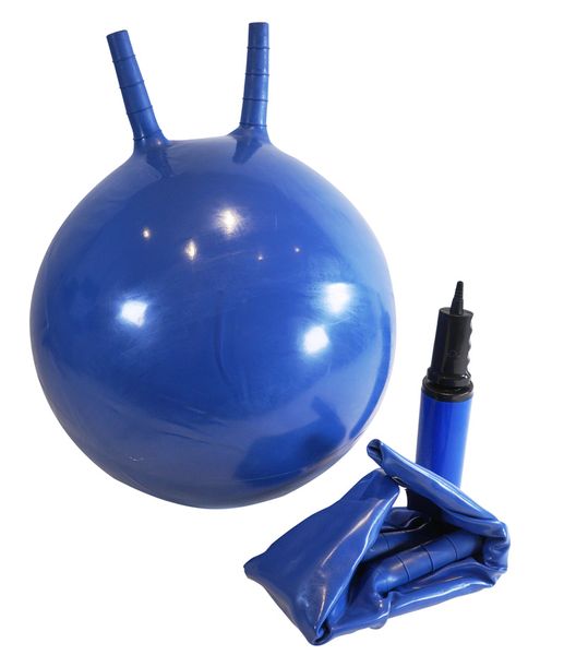 Hüpfball mit Haltegriffen und Pumpe, 45cm, bis 80kg (SONDERANGEBOT)