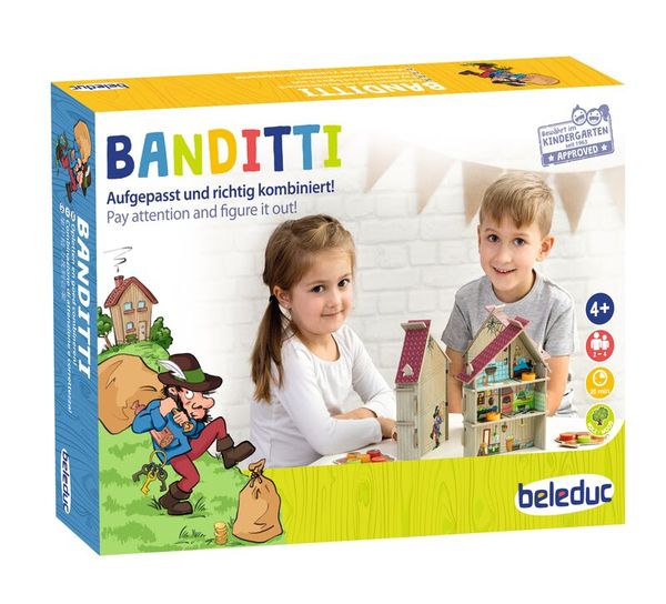 Spiel Banditti, Kombinieren, Sprachförderung, 2-4 Spieler, ab 4 Jahre