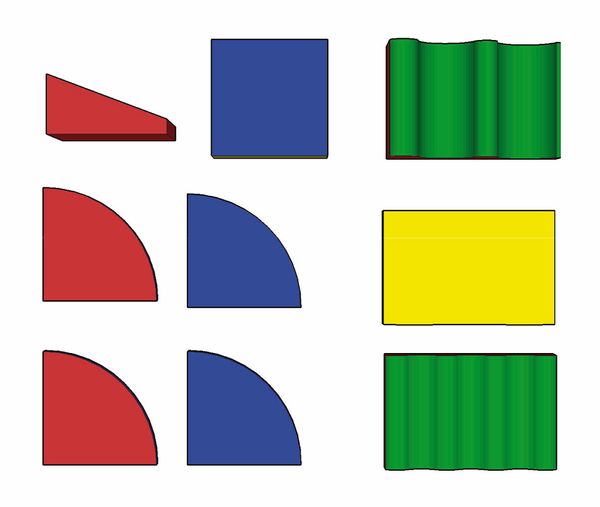 BÄNFER Baumodul MEDI mit Tastkeil, 9 Teile