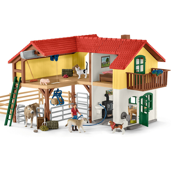 Schleich® Bauernhaus mit Stall und Tieren