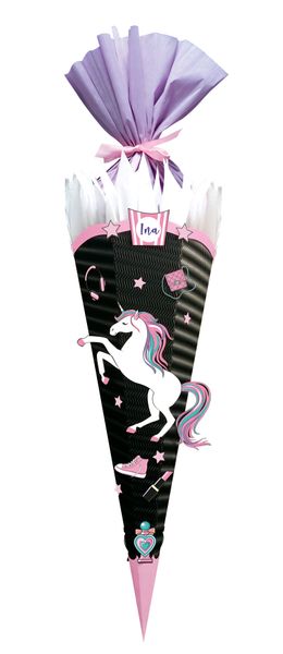 Schultüten-Bastelset Easy Line Unicorn, 68 cm, 1 Set 