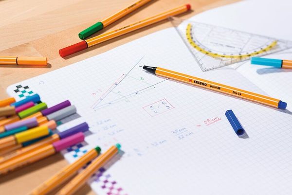 STABILO Fineliner point 88, Grundfarben-Set, 10 Stück