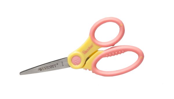 Westcott MICROBAN Schulschere, spitz, antibakteriell, Soft-Grip Griff, 13cm