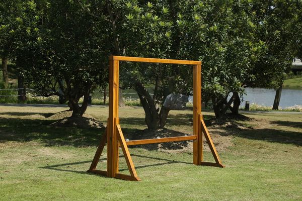 Outdoor Maltafel, transparent, inkl. 4 Standfüße